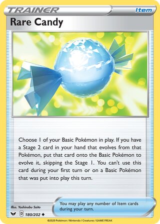 Rare Candy 180/202 - Sword & Shield Base