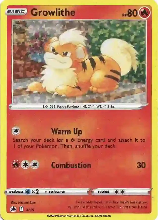 Growlithe 4 - Mcdonald's Promos 2022
