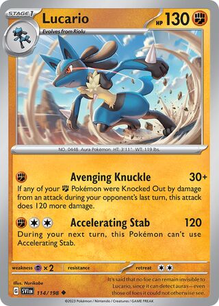 Lucario 114/198 - Scarlet & Violet Base