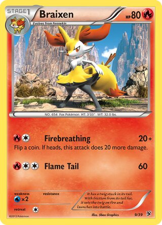 Braixen 9/39 - XY Starter Set