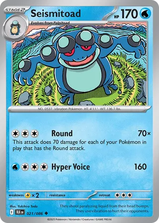 Seismitoad 021/086 - Black Bolt