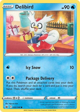 Delibird 032/198 - Chilling Reign