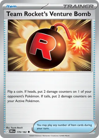 Team Rocket's Venture Bomb 179/182 - Destined Rivals