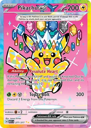 Pikachu ex 277/217 - Ascended Heroes