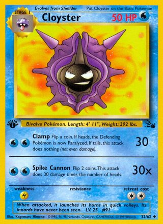 Cloyster 32/62 - Fossil