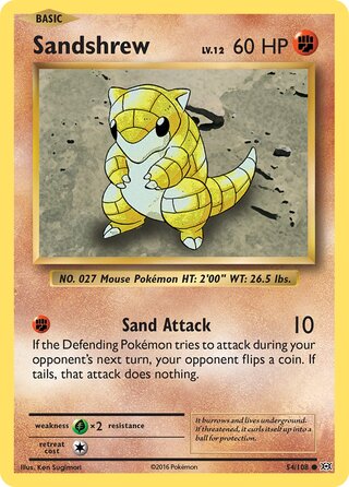 Sandshrew 54/108 - Evolutions