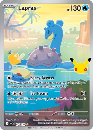 Lapras 131/128 - 30th Celebration