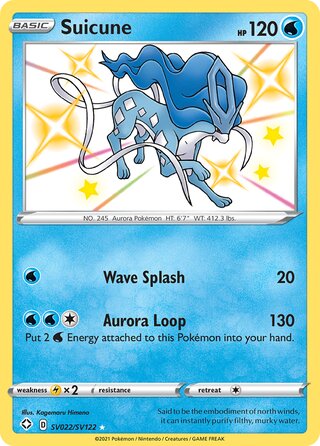 Suicune SV022/SV122 - Shining Fates