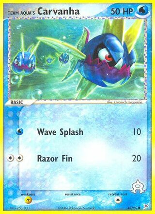Team Aqua's Carvanha 48/95 - Team Magma vs Team Aqua