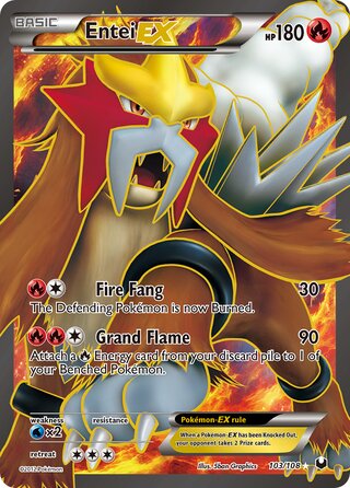 Entei-EX 103/108 - Dark Explorers