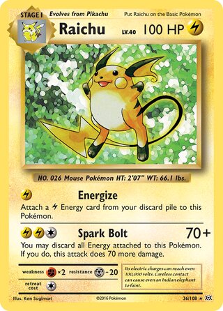 Raichu 36/108 - Evolutions