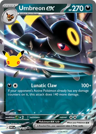 Umbreon ex 092/128 - 30th Celebration