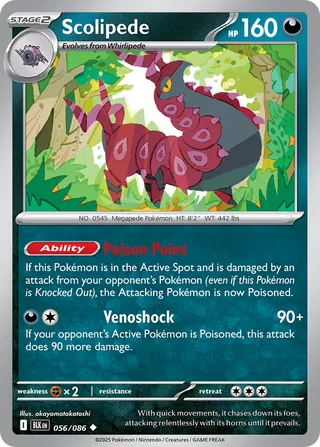 Scolipede 056/086 - Black Bolt