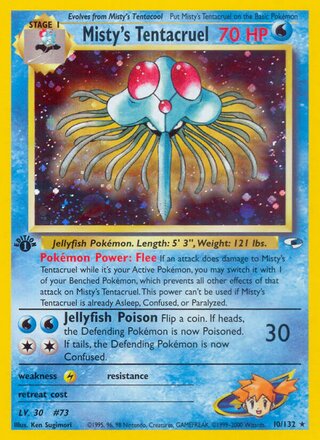 Misty's Tentacruel 10/132 - Gym Heroes