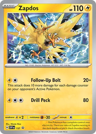 Zapdos 157 - Scarlet & Violet Promos