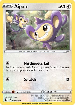 Aipom 144/196 - Lost Origin
