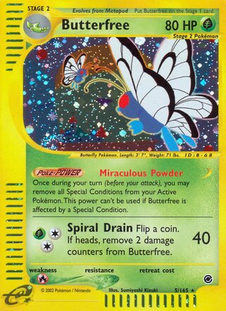 Butterfree 5/165 - Expedition Base Set