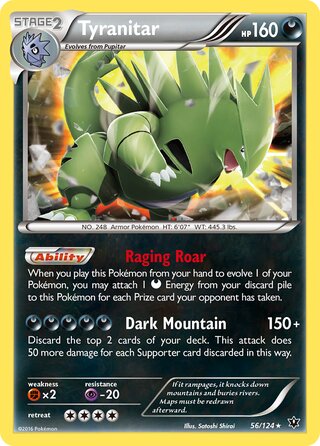 Tyranitar 56/124 - Fates Collide