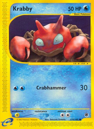 Krabby 115/165 - Expedition Base Set