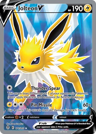 Jolteon V 177/203 - Evolving Skies