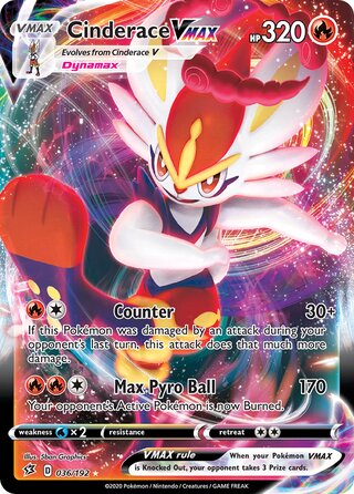 Cinderace VMAX 036/192 - Rebel Clash