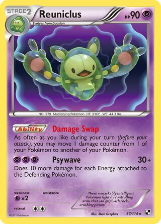 Reuniclus 57/114 - Bllack & White Base
