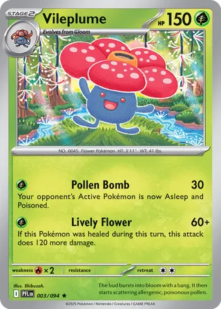Vileplume 003/094 - Phantasmal Flames