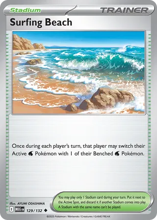 Surfing Beach 129/132 - Mega Evolution Base