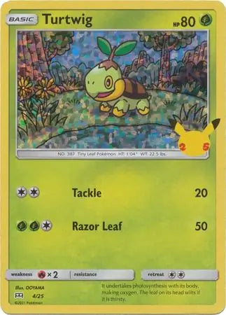Turtwig Holo 4 - Mcdonald's 25th Anniversary