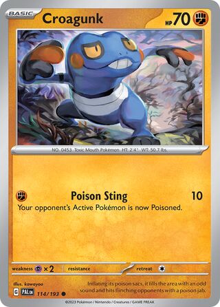 Croagunk 114/193 - Paldea Evolved