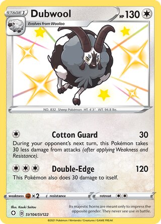 Dubwool SV104/SV122 - Shining Fates