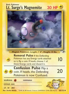 Lt. Surge's Magnemite 50/132 - Gym Heroes