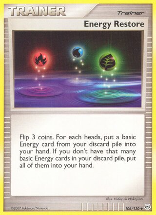 Energy Restore 106/130 - Diamond & Pearl Base