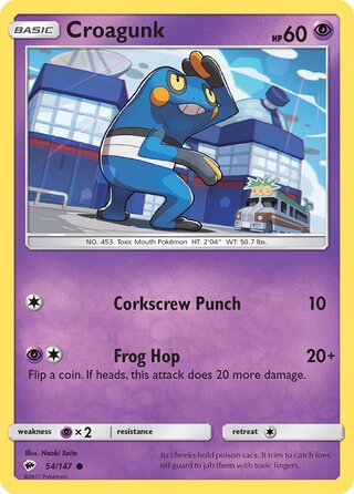 Croagunk 54/147 - Burning Shadows
