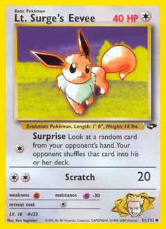 Lt. Surge's Eevee 51/132 - Gym Challenge