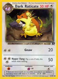Dark Raticate 51/82 - Team Rocket