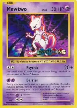 Mewtwo Evolutions Prerelease 51 - XY Black Star Promos