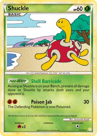 Shuckle 11/123 - HeartGold & SoulSilver