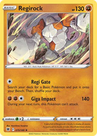 Regirock 075/189 - Astral Radiance