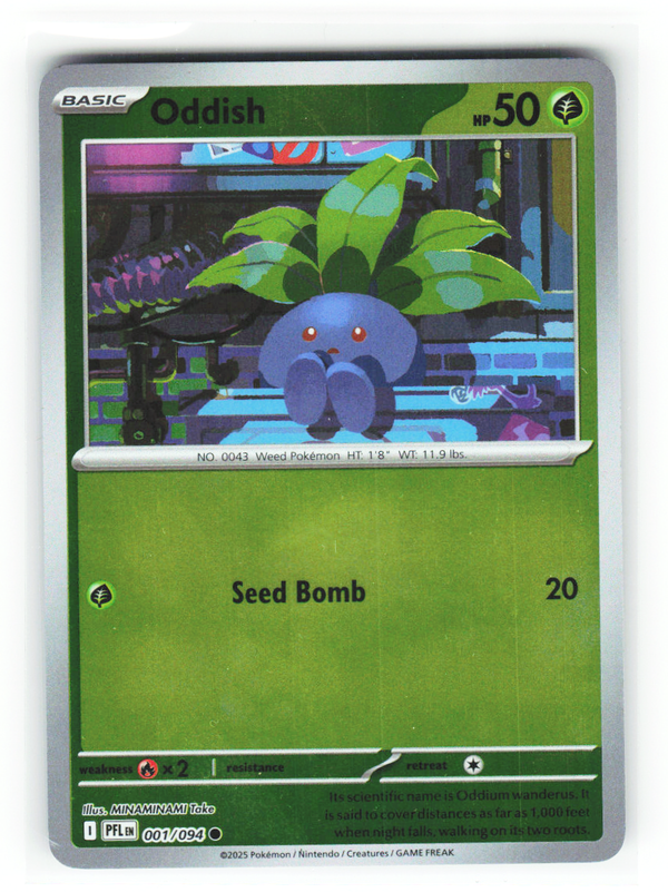 Oddish 001/094 - Phantasmal Flames - NM (ID: 53125425205062) - front
