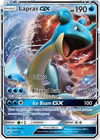 Lapras-GX 35/149 - Sun & Moon Base