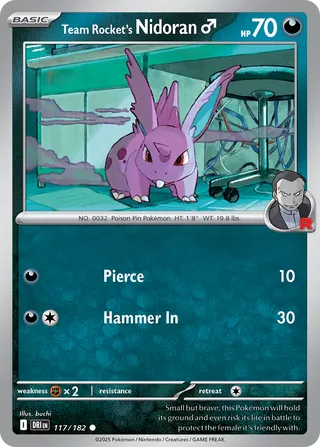 Team Rocket's Nidoran ♂ 117/182 - Destined Rivals