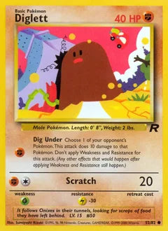 Diglett 52/82 - Team Rocket