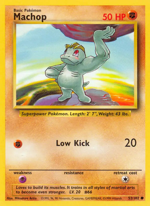 Machop 52/102 - Base Set