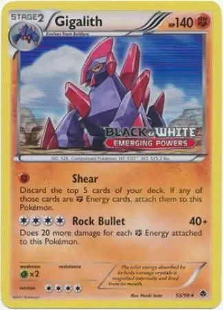 Gigalith Prerelease 53 - Black and White Promos
