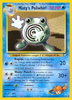 Misty's Poliwhirl 53/132 - Gym Heroes