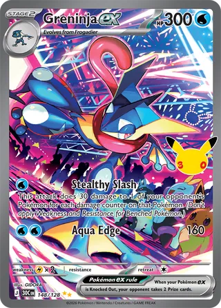 Greninja ex 148/128 - 30th Celebration