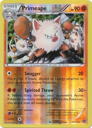 Primeape 53/114 - Steam Siege