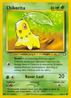 Chikorita 54/111 - Neo Genesis