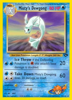 Misty's Dewgong 54/132 - Gym Challenge